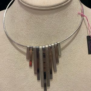 Vintage but New Wire Collar with Textured Bars Necklace-Boutique